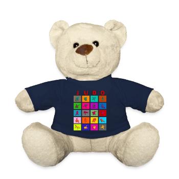 Judo Griffe - Training - Tshirt - Geschenkidee - Teddy - French Navy - Vorne