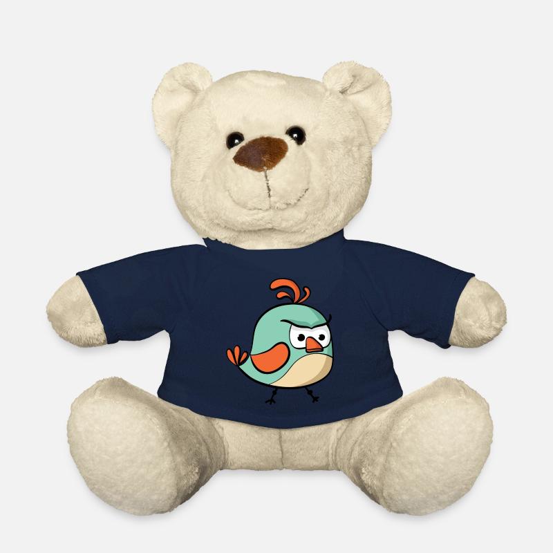 Süsser Angry Bird Kinder Vogel Vögel Geschenk Idee - Teddy - French Navy