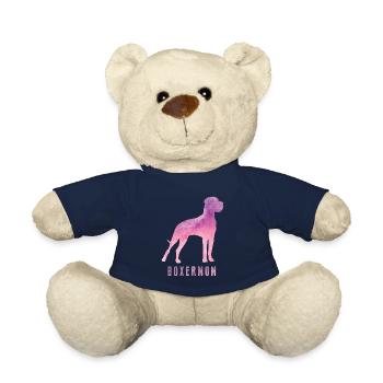 Chiens de maman Boxer adorent le cadeau de fan de boxeur allemand - Nounours - bleu marine - Devant