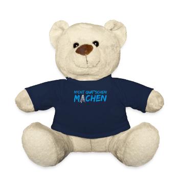 do not talk - make - Teddy Bear - french navy - Front