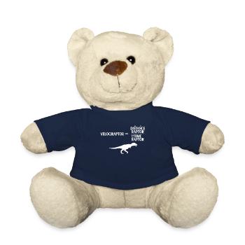Distanceraptor Divided By Timeraptor Velociraptor - Teddy Bear - french navy - Front