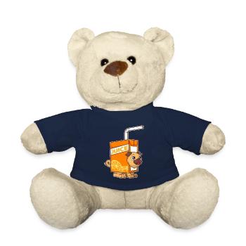 Cute & Funny Juice Puppy Dog Obsessed - Teddy Bear - french navy - Front