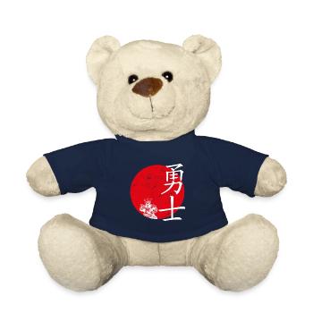 Warrior japanese symbol - Teddy Bear - french navy - Front