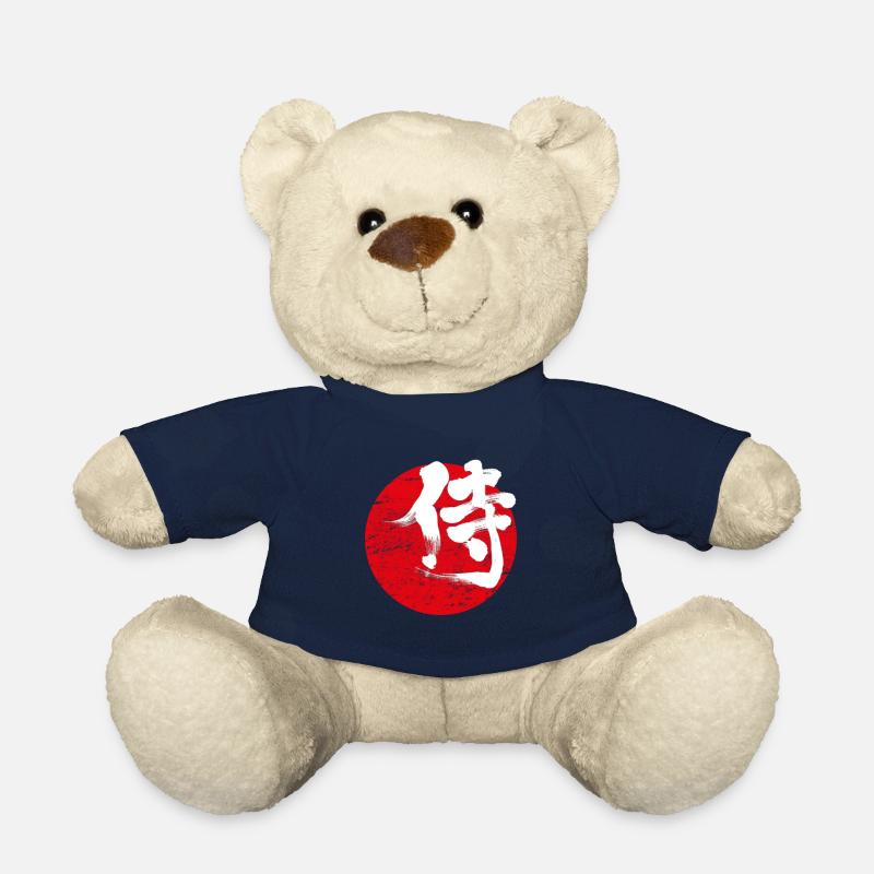 Symbole samouraï japonais - Nounours - bleu marine