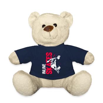 Patins à roulettes - Nounours - bleu marine - Devant
