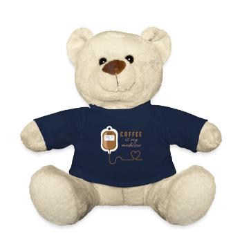 coffee is my medicine - Teddy Bear - french navy - Front