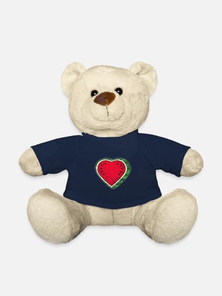Wassermelone Herz - Teddy - French Navy