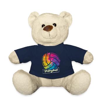 Beach Volleyball Sport Geschenk - Teddy - French Navy - Vorne
