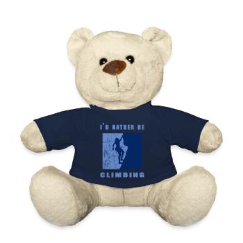 I would rather climb - Teddy Bear - french navy - Front