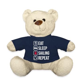 Eat Sleep Sailing Repeat - Nounours - bleu marine - Devant