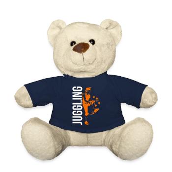Cadeau de balle de jonglage - Nounours - bleu marine - Devant