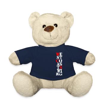 West Coast Swing Dance T-Shirt Geschenk - Teddy - French Navy - Vorne