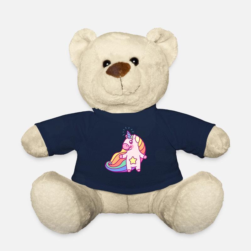 Unicorn - Magic Horn - Teddy Bear - french navy