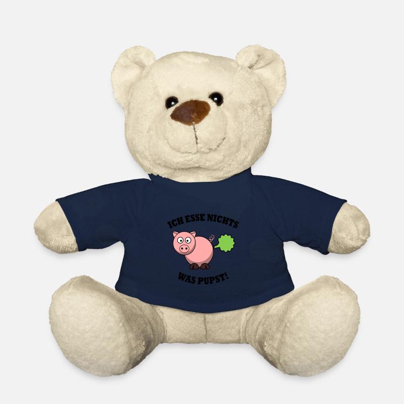 Vegan Vegetarier - Schwein - Teddy - French Navy
