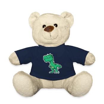 Dinosaure vert - Nounours - bleu marine - Devant