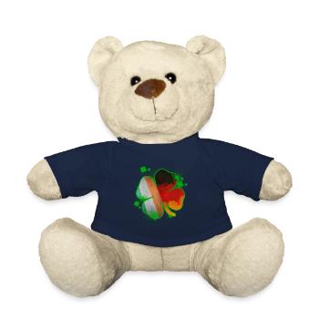 Shamrock Ireland Germany St. Patricks Day - Teddy Bear - french navy - Front