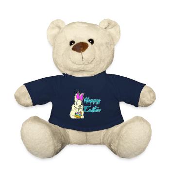 Joyeuses Pâques - Joyeuses Pâques - Nounours - bleu marine - Devant