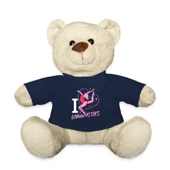Gymnastik Handstand Turnen Kunstturnen Geschenk - Teddy - French Navy - Vorne