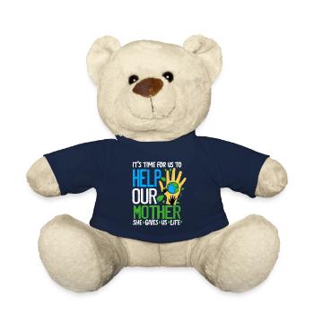 Earth Day - Teddy Bear - french navy - Front