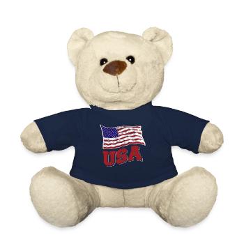 America USA - Teddy Bear - french navy - Front