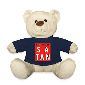 Not Satan Today - Teddy Bear - french navy - Front