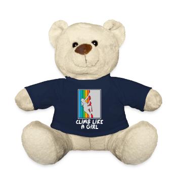 Klettern Kletterhalle Kletterer Bouldern Geschenk - Teddy - French Navy - Vorne