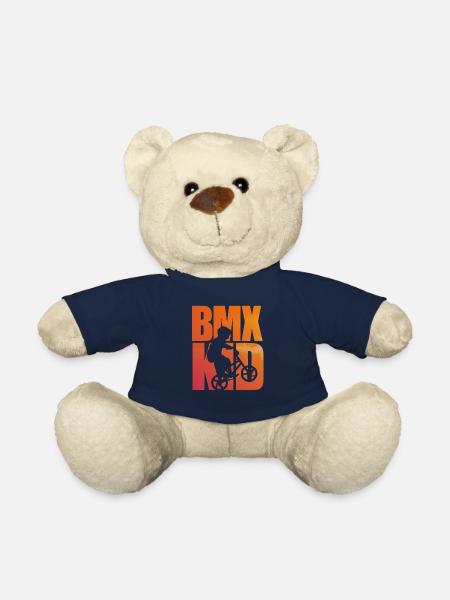 BMX enfants garcons vélo - Nounours - bleu marine
