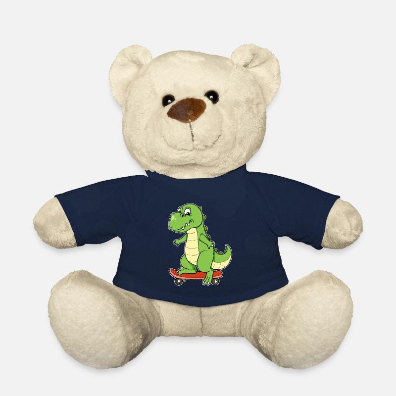 Dino Dinosaurier Skateboard T-Rex Skater Board - Teddy - French Navy