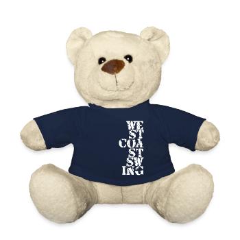 West Coast Swing Dance Geschenk T-Shirt - Teddy - French Navy - Vorne
