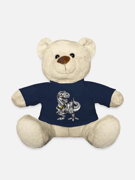 Monstre robot dinosaure t-rex - Nounours - bleu marine
