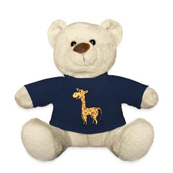 Girafe Giraffen Animaux sauvages Animaux Animaux Animaux Enfants - Nounours - bleu marine - Devant