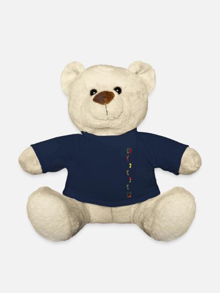 Pieds en marche - Nounours - bleu marine