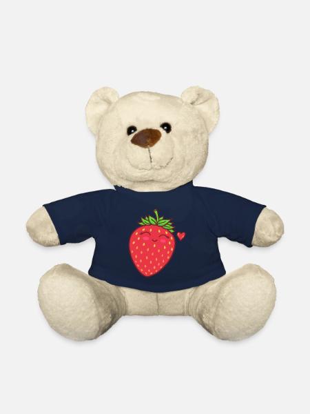 fraise - Nounours - bleu marine