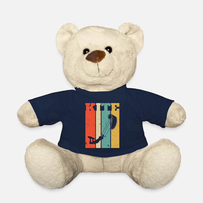 Retro Kitesurf Kitesurfing Kitesurfer - Teddy Bear - french navy