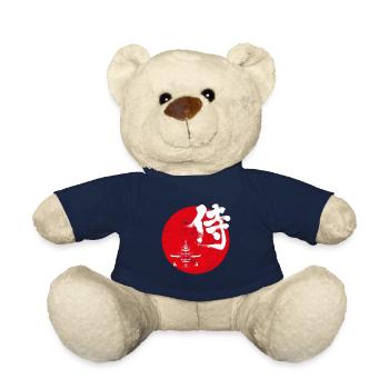 Samurai Japanese art - Teddy Bear - french navy - Front