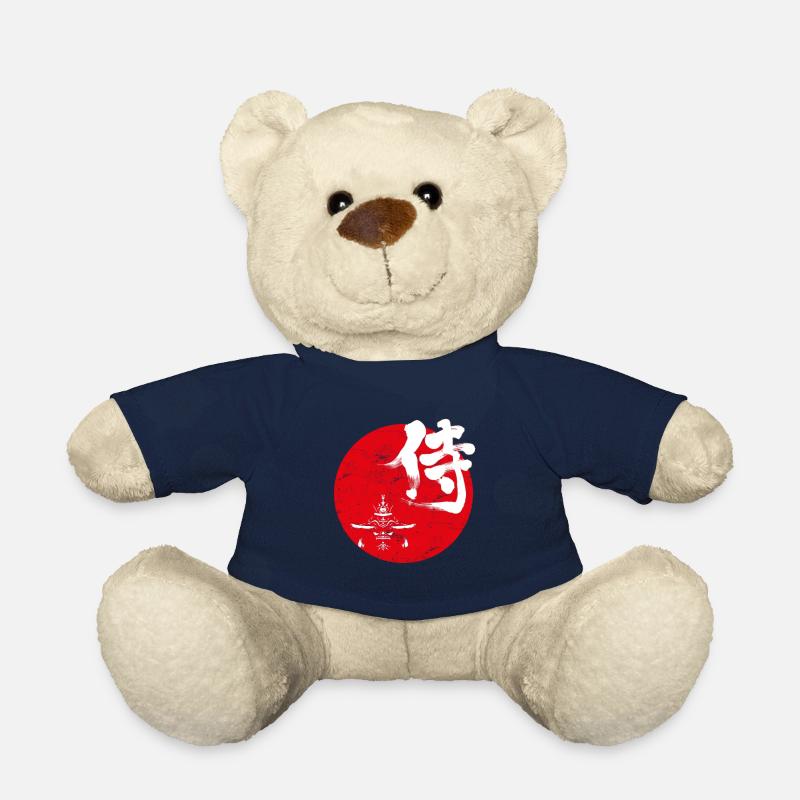 Samurai Japanese art - Teddy Bear - french navy