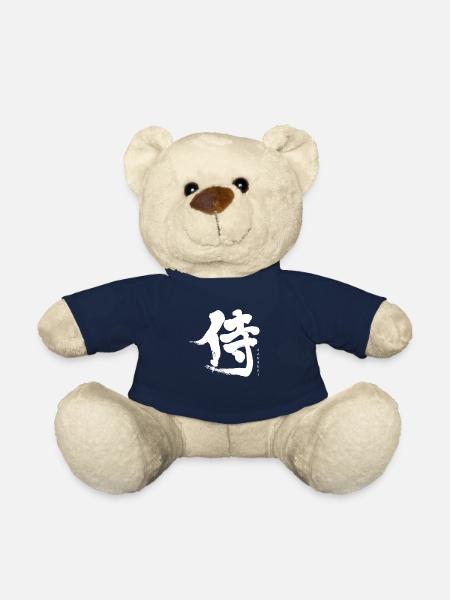 Samurai Japanese art - Teddy Bear - french navy
