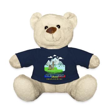 Andorre-la-Vieille, principauté naine, Europe - Nounours - bleu marine - Devant