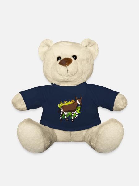 Okapi - Teddy Bear - french navy