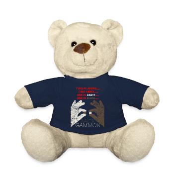 Backgammon jeu de société cadeau - Nounours - bleu marine - Devant
