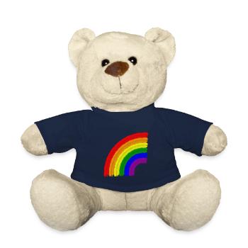 Rainbow LGBT Pride Rainbow - Nounours - bleu marine - Devant