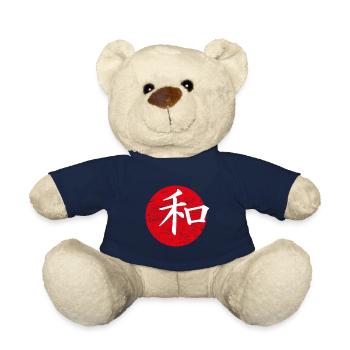 La paix Art japonais - Nounours - bleu marine - Devant