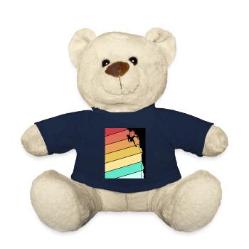 Climbing Climber Climbing Wall Mountain Rock Sport - Teddy Bear - french navy - Front