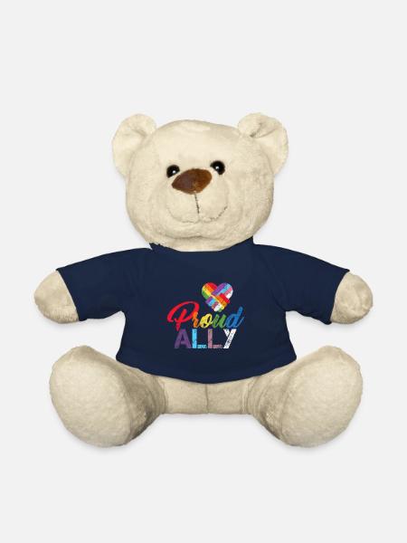 Proud ally Pride ally LGBTQ Ally Trans Bi Schwul - Teddy - French Navy