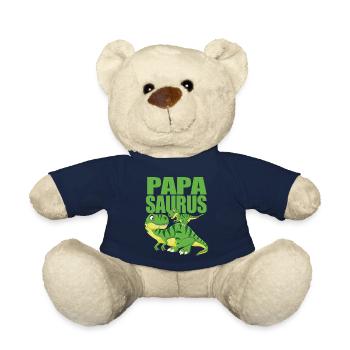 Papa Dinosaure - Papasaurus - Nounours - bleu marine - Devant