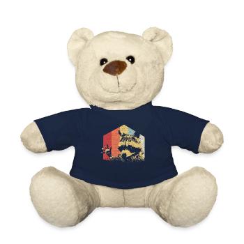 Waschbär Vintage GRUNGE - Teddy - French Navy - Vorne