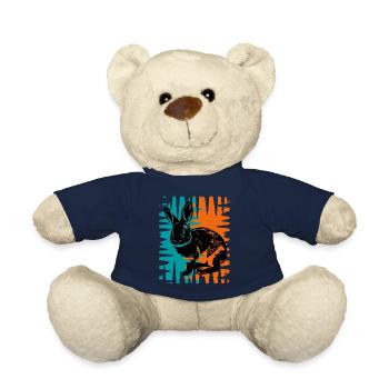 Rabbit - Teddy Bear - french navy - Front