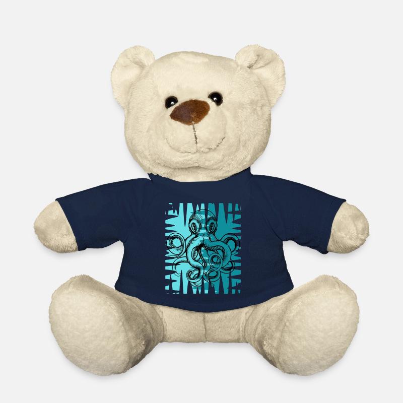 Pieuvre - Nounours - bleu marine