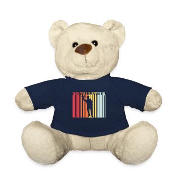 Installer Retro - Teddy Bear - french navy - Front