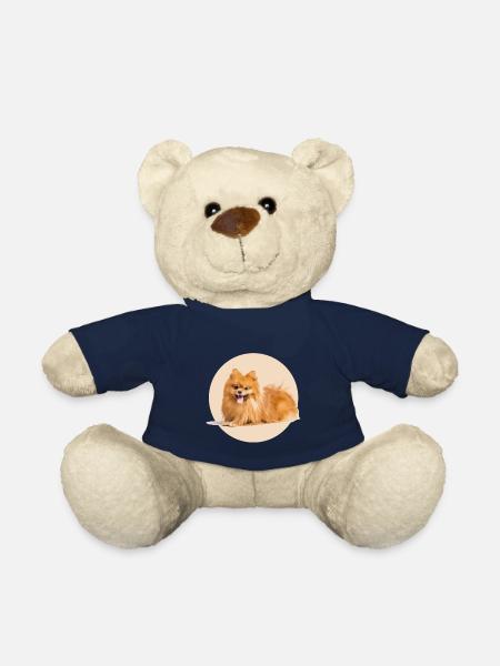 Spitz Rouge - Nounours - bleu marine